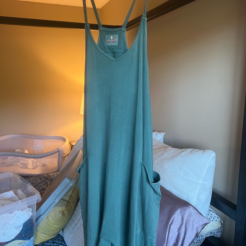 Free People Green Hot Shot Onesie